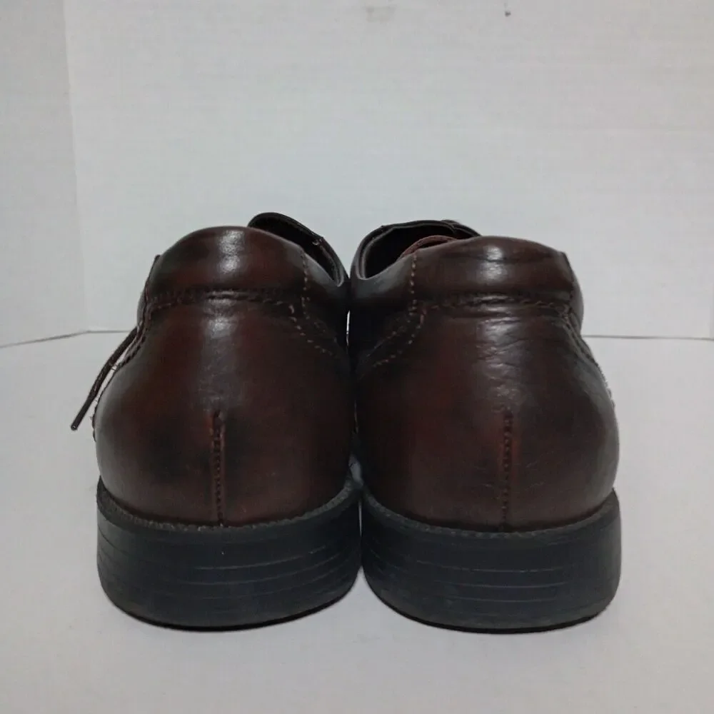 Fluchos Brown Leather Lace Up Oxford Casual Walking Comfort Shoes 44 Mens Spain